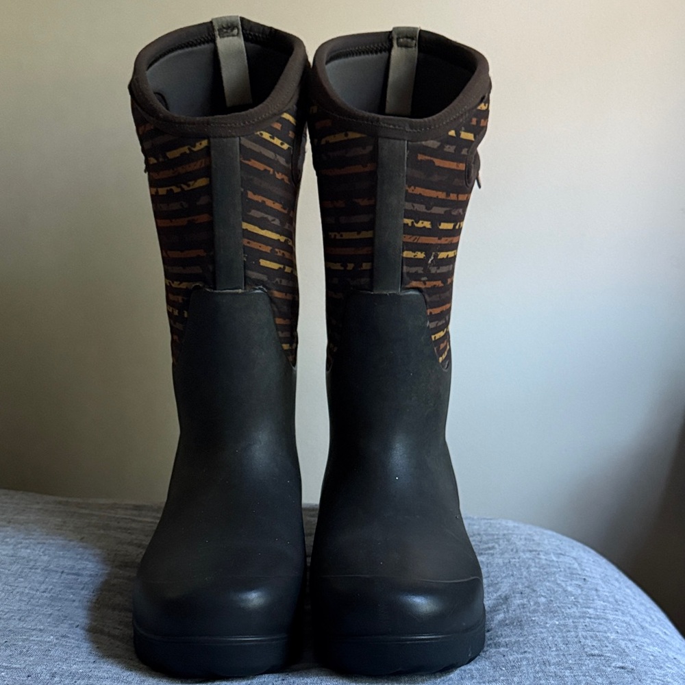 Bogs Women's Brown and Black Rain/Mud Boots